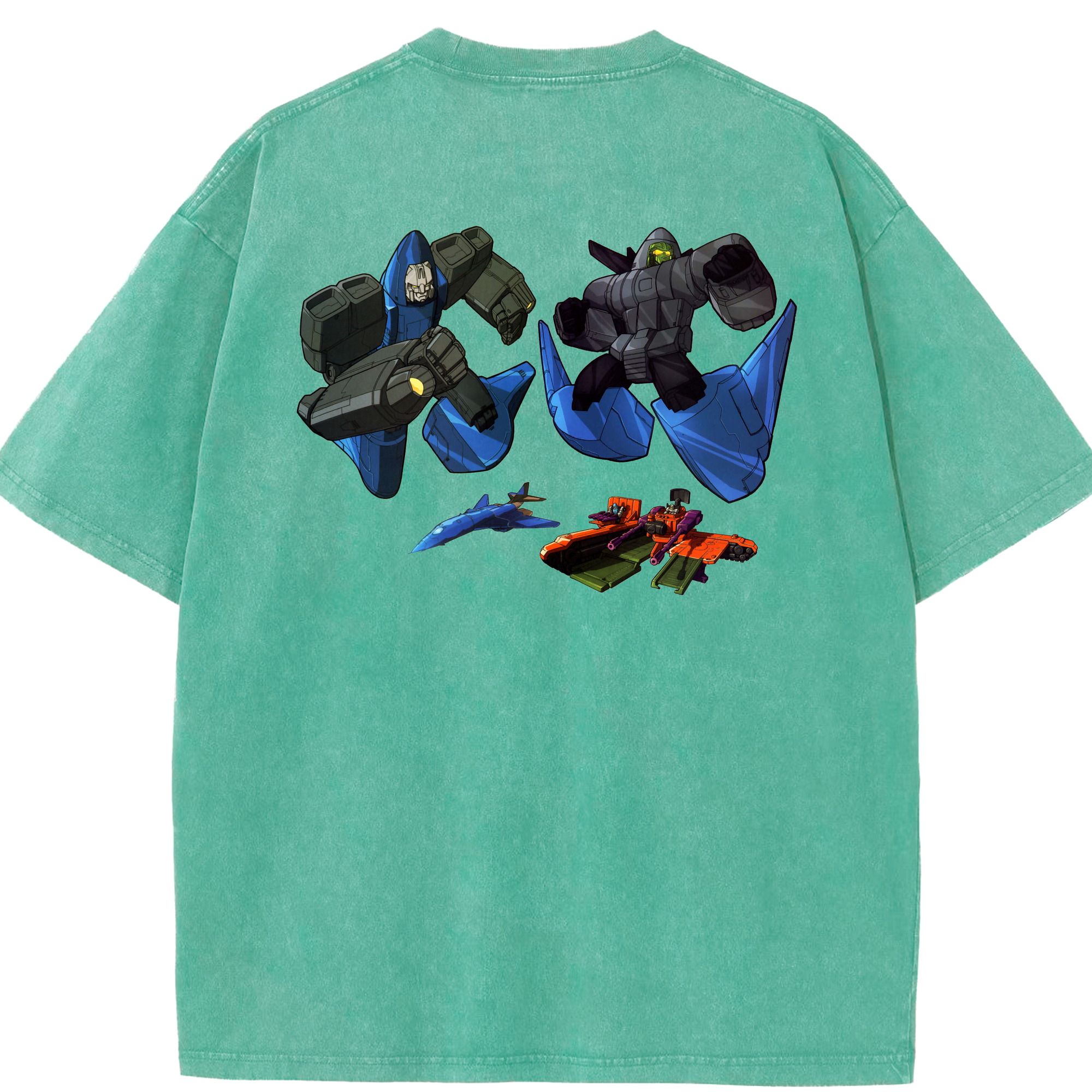 （画像用）  綿100% ヴィンテージ風 半袖Tシャツ（背面プリント）